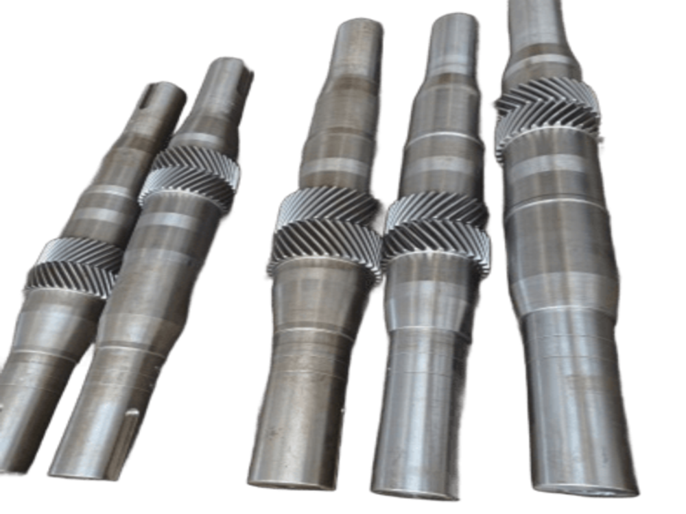 Herringbone gear shaft