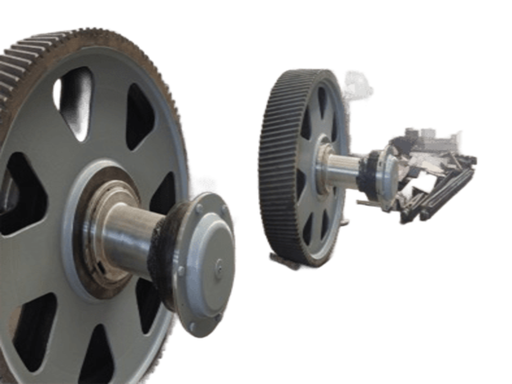 Steel mill drive gear component