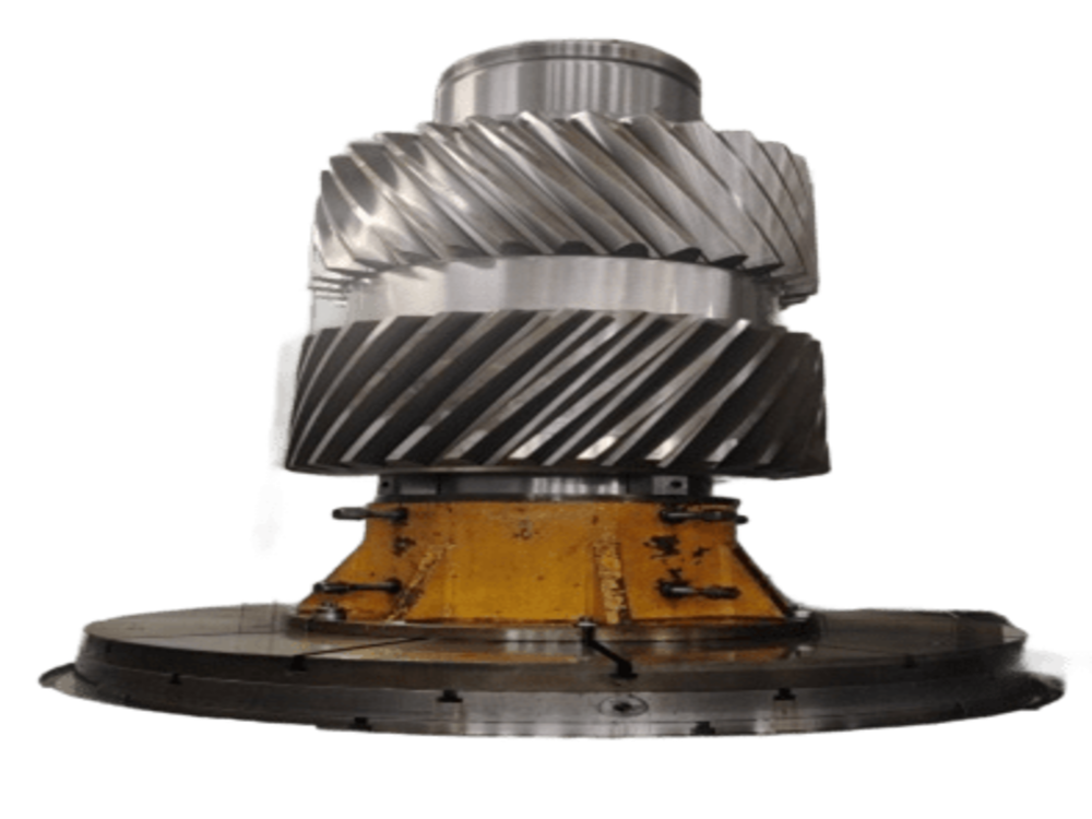 Large herringbone gear shaft