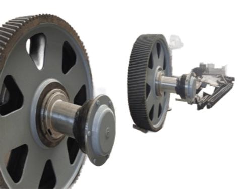 Steel mill drive gear component