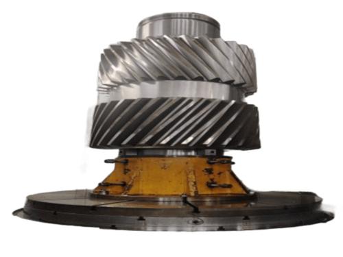 Large herringbone gear shaft